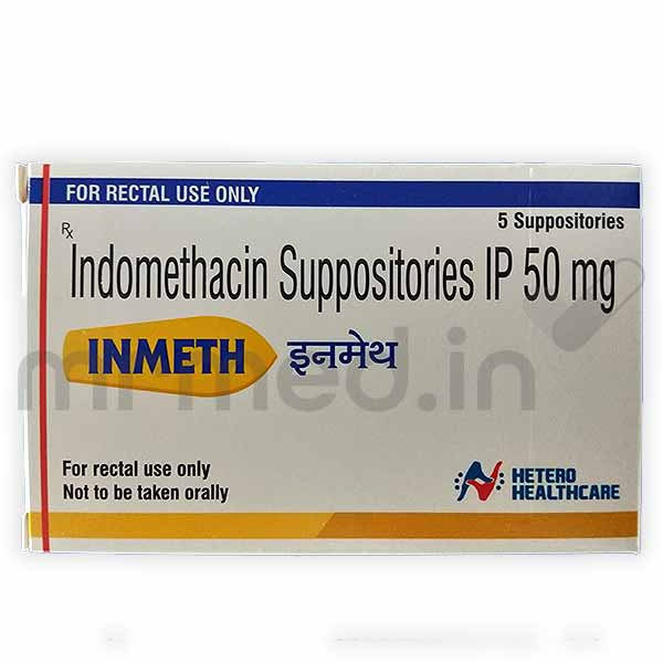 Buy Inmeth Suppository 50mg Sheet Online Uses, Price, Dosage